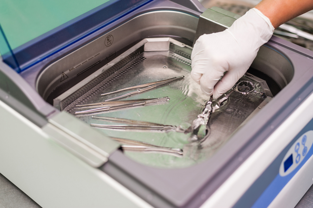 Cleaning systems for medical instruments. 